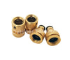 Image of 4 Pcs Hose 3/4" Brass Quick Connectors