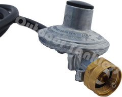Propane Gas Regulator with Hose for 16-oz Canisters