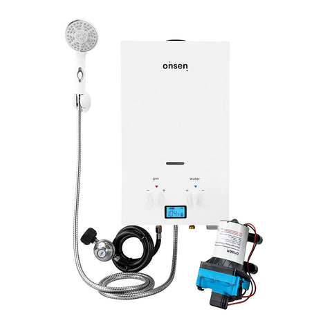 Onsen 7L Portable Propane Water Heater with 3.0 Pump
