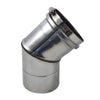 Image of Z-Flex Z-Vent 4-in 45° Stainless Steel Elbow