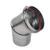 Image of Z-Flex Z-Vent 4-in 45° Stainless Steel Elbow