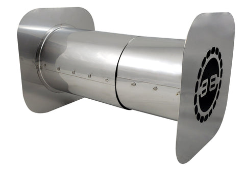 Z-Flex Z-Vent 3-in Stainless Steel Adjustable Wall Thimble 4-7"