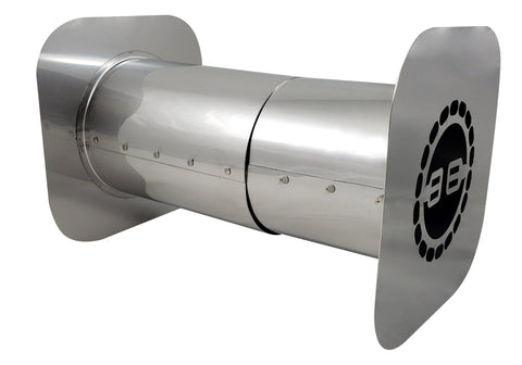Z-Flex Z-Vent 3-in Stainless Steel Adjustable Wall Thimble 7-13"